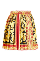 Printed silk mini skirt -  | High Quality Luxury Handbag Shop