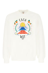 Ivory cotton Casa Way Mountain sweatshirt -  | High Quality Luxury Handbag Shop