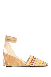 Multicolor fabric wedges -  | High Quality Luxury Handbag Shop
