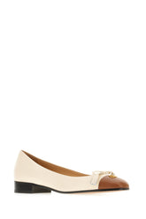 Sand leather ballerinas -  | High Quality Luxury Handbag Shop