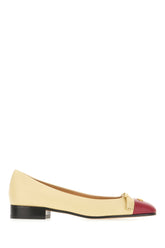 Pastel yellow leather ballerinas -  | High Quality Luxury Handbag Shop