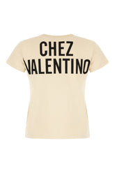 T-shirt in cotone sabbia -  | High Quality Luxury Handbag Shop