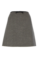 Gonna in misto lana ricamata -  | High Quality Luxury Handbag Shop