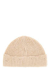 Melange sand wool beanie hat -  | High Quality Luxury Handbag Shop