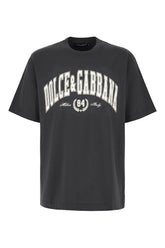 Graphite cotton t-shirt -  | High Quality Luxury Handbag Shop