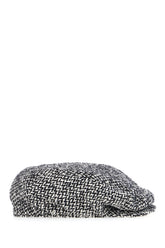 Embroidered wool blend baker boy hat -  | High Quality Luxury Handbag Shop