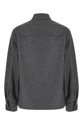 Camicia in lana grigia -  | High Quality Luxury Handbag Shop