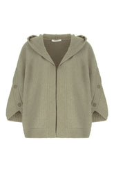 Sage green wool blend cardigan -  | High Quality Luxury Handbag Shop
