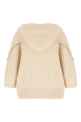 Beige wool blend cardigan -  | High Quality Luxury Handbag Shop