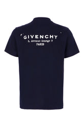 Dark blue cotton t-shirt -  | High Quality Luxury Handbag Shop