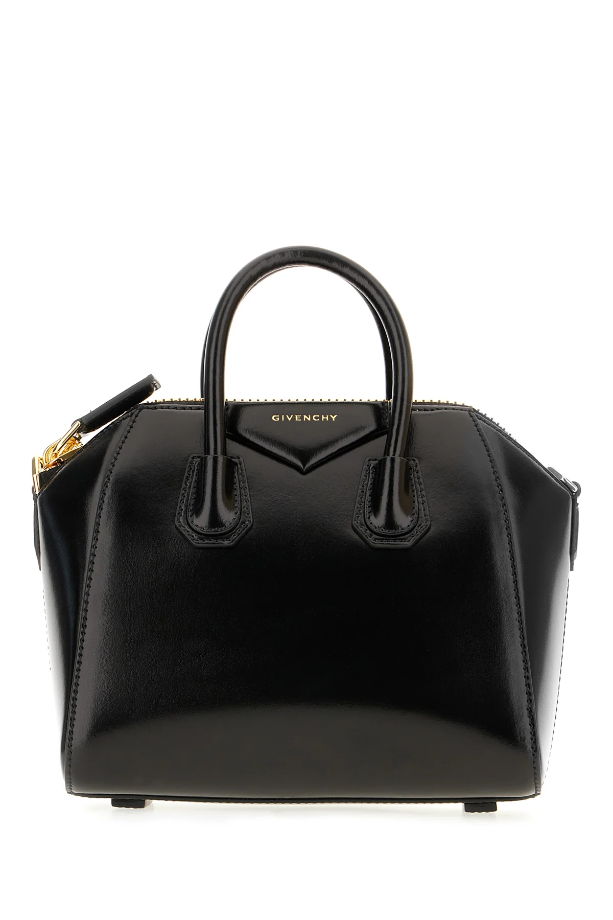 Black leather mini Antigona handbag -  | High Quality Luxury Handbag Shop