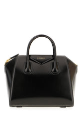 Black leather small Antigona handbag -  | High Quality Luxury Handbag Shop
