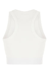 White stretch cotton top -  | High Quality Luxury Handbag Shop