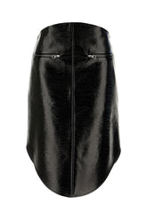 Gonna in simil pelle nera -  | High Quality Luxury Handbag Shop