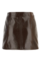 Minigonna in vinile testa di moro -  | High Quality Luxury Handbag Shop