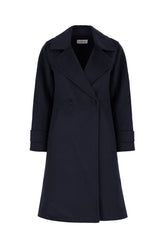 Midnight blue wool coat -  | High Quality Luxury Handbag Shop