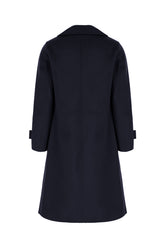 Midnight blue wool coat -  | High Quality Luxury Handbag Shop