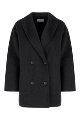 Slate wool coat -  | High Quality Luxury Handbag Shop