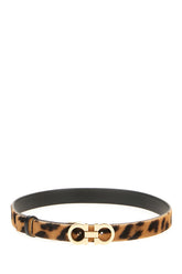 Printed reversible calf hair belt -  | High Quality Luxury Handbag Shop