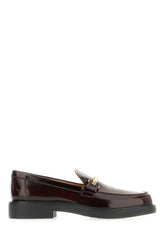 Aubergine leather loafers -  | High Quality Luxury Handbag Shop