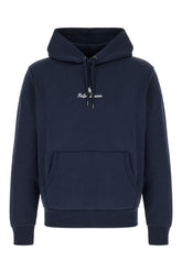 Navy blue cotton sweatshirt -  | High Quality Luxury Handbag Shop
