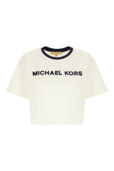 Ivory cotton t-shirt -  | High Quality Luxury Handbag Shop