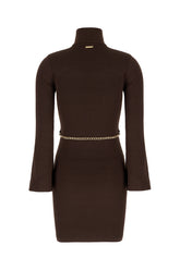 Brown wool dress -  | High Quality Luxury Handbag Shop