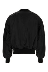 Bomber imbottito in nylon nero -  | High Quality Luxury Handbag Shop
