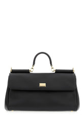 Black leather My Sicily handbag -  | High Quality Luxury Handbag Shop