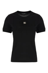 Black cotton t-shirt -  | High Quality Luxury Handbag Shop