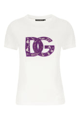 T-shirt in cotone bianco -  | High Quality Luxury Handbag Shop