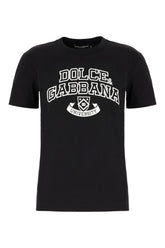 T-shirt in cotone nero -  | High Quality Luxury Handbag Shop