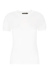 T-shirt in cotone bianco -  | High Quality Luxury Handbag Shop