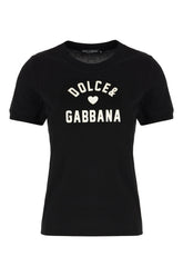 T-shirt in cotone nero -  | High Quality Luxury Handbag Shop