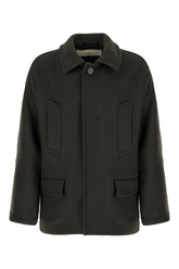 Charcoal wool coat -  | High Quality Luxury Handbag Shop