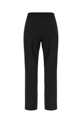 Black stretch polyester blend pants -  | High Quality Luxury Handbag Shop