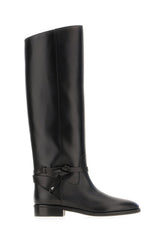 Black leather Lawton boots -  | High Quality Luxury Handbag Shop