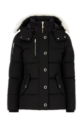 Black cotton blend down jacket -  | High Quality Luxury Handbag Shop