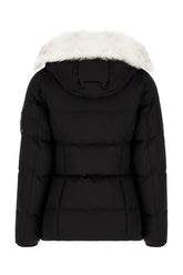 Black cotton blend down jacket -  | High Quality Luxury Handbag Shop