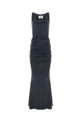 Black stretch cupro dress -  | High Quality Luxury Handbag Shop