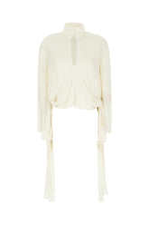 Ivory georgette blouse -  | High Quality Luxury Handbag Shop