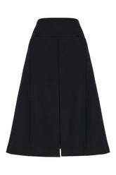 Gonna in misto poliestere stretch nero -  | High Quality Luxury Handbag Shop