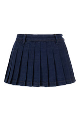 Mini gonna in denim -  | High Quality Luxury Handbag Shop