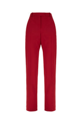 Red stretch wool blend pants -  | High Quality Luxury Handbag Shop