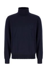 Navy blue wool sweater -  | High Quality Luxury Handbag Shop