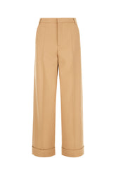 Camel wool pants -  | High Quality Luxury Handbag Shop