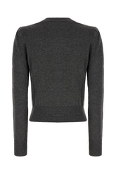 Charcoal cotton blend sweater -  | High Quality Luxury Handbag Shop