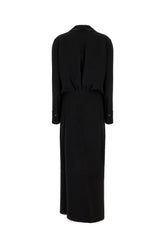 Black acetate and viscose dress -  | High Quality Luxury Handbag Shop