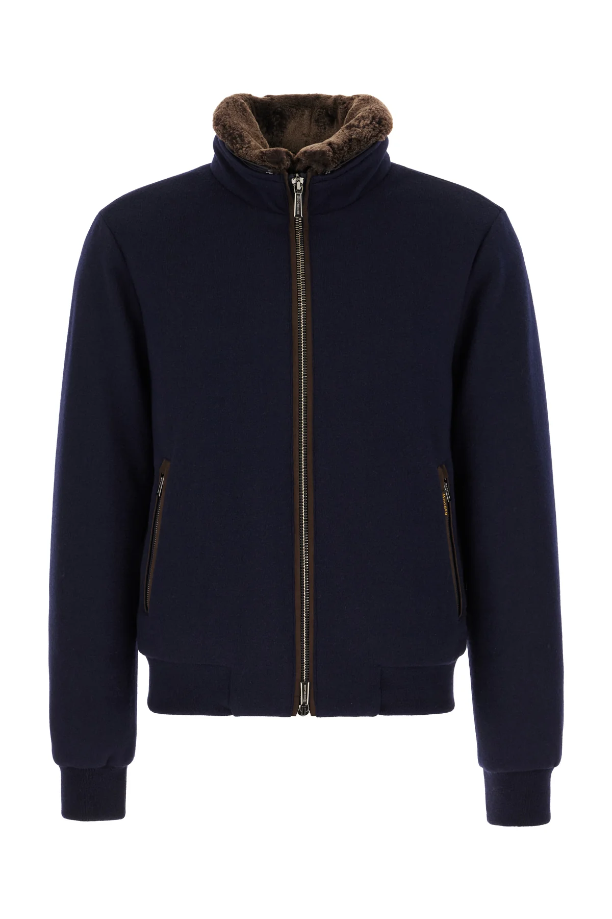 Midnight blue wool blend Bellati down jacket -  | High Quality Luxury Handbag Shop