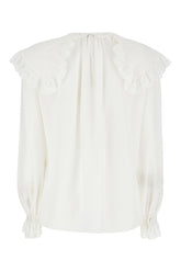 Ivory silk blouse -  | High Quality Luxury Handbag Shop